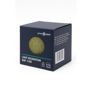 Light decoration Snowball 1LED, warm white