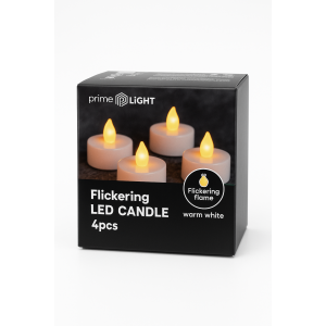 LED teeküünlad 4tk, 3.6x4.5cm, 1xCR2032