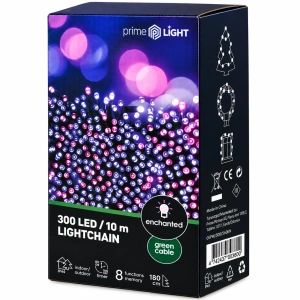 Prime Light valoketju 300 LED, 10m + 3m kaapeli