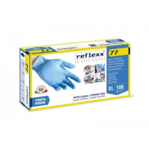 Reflexx Nitriilkindad ühekord.kasut.100 tk, L