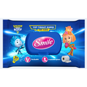 Smile Влажные салфетки для младенцев, 15 шт.