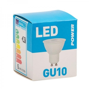 LED lamp GU10 400LM 5W 36°, Power