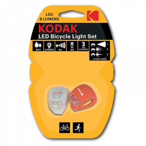  Комплект светодиодных велосипедных фонарей Kodak, 2шт.