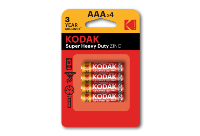 Батарейки Super Heavy Duty AAA, 4 шт/уп