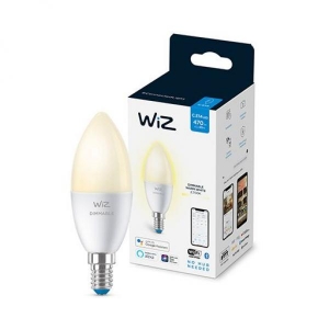 WIZ LED лампа Wi-Fi C37 4,9W 470лм E14 2700K 15000ч диммируемая