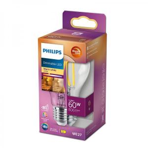 Philips LED filamenttilamppu A60 5,9W E27 806lm 2700K 15000h himmennettävä