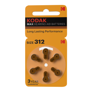 Kodak hearing aid P312 battery (6 pcs)