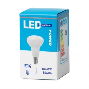 LED lamp R50 8W E14 806lm 2700K 15000h, Power
