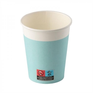 Smile Paper cups 240ml, Aqua, 10 pcs