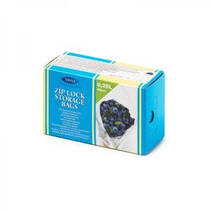 Smile Zip-lock storage bags 0,25L, 40pcs 10x16cm