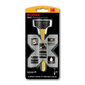 Kodak MAX Prem Razor 5 Rub/Hand 5 blade x4refill