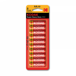 Kodak carbon zinc AA battery, 10pcs