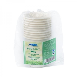 Smile sugarcane cups 240ml, 10pcs