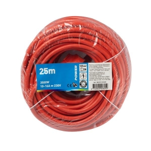 Power Удлинительный кабель 25м красный 1,5 мм