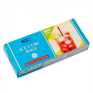Smile ice cube bags 10x24 pcs, easy release, in box