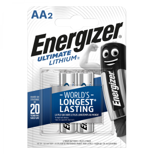 Energizer L91 AA Ultimate lithium battery, 2 pcs/bl