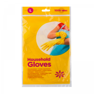 McLean-Home Резиновые перчатки, мягкая хлопчатобумажная подкладка , 1шт, L