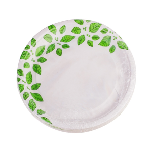 Smile Paper plates 18cm, 12 pcs, Leaves