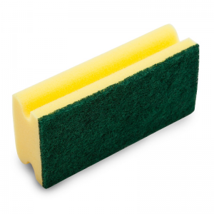 McLean-Prof. Scouring sponge 15 cm with green abrasive, 1 pcs