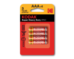 Kodak süsinik-tsink AAA patareid, 4tk