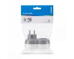 2-way socket extension, white
