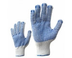 McLean Knitted cotton gloves with PVC dots on both sides XL