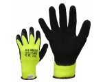 McLean Pig leather/cloth gloves, adjustable wrist, flannel lining M