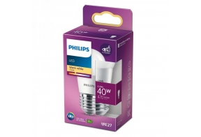 Philips LED lamp A60 4,5W E27 470lm 827 15000h matte glass