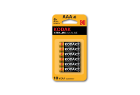 Kodak XTRALIFE alkaline AAA patareid, (6tk)