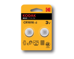 Kodak Max lithium CR1616, 2pcs