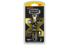 Kodak Disposable Razor Ultra 3, silver/black (1 x razor + 3 cartridges)