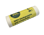 McLean Food Waste Bags, 20L, 10pcs/roll, 460x540x0,020mm