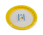 Smile Paper plates 18cm, 12 pcs, Yellow