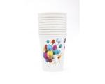 Drinking cups 250ml, 10 pcs, Balloons