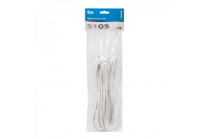Extension lead cable 3,0m white 1,5mm