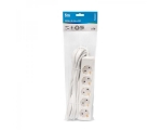 Extension cord 5,0m 5 sockets white 1,5mm