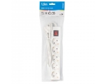 Extension cord 1,5m 5 sockets white 1,5mm