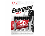 Energizer Щелочная батарейка AAA (LR03) Max 4 шт/уп
