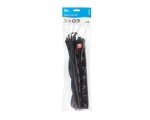 Extension cord 5,0m 6 sockets+switch, black