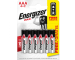 Energizer AAA (LR03) Max alk.battery, 4+2 pcs/bl