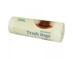 McLean White plastic garbage bags HD 25 litres, 35 pcs/roll